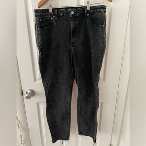 Abercrombie & Fitch Women’s Dark Gray Mom Jeans with Zipper